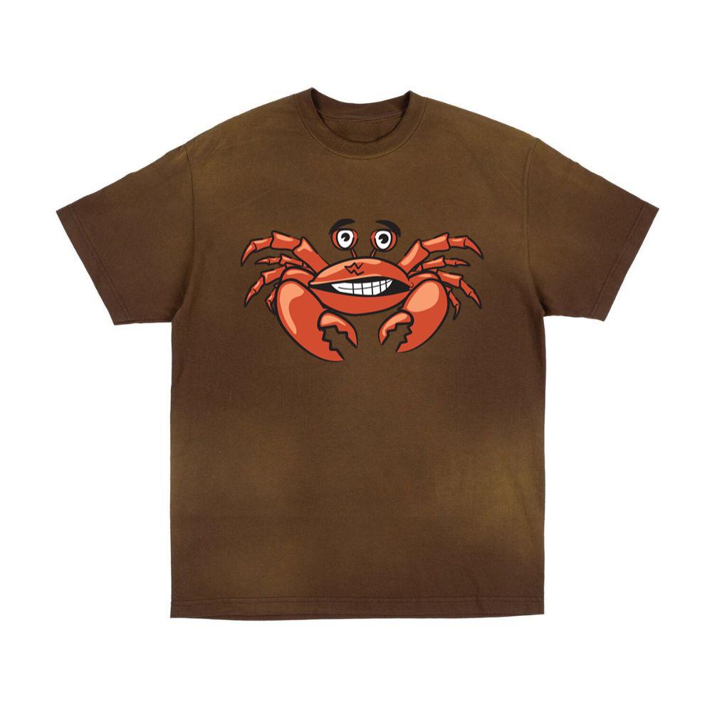 Smiling Cartoon Red Crab T-Shirts