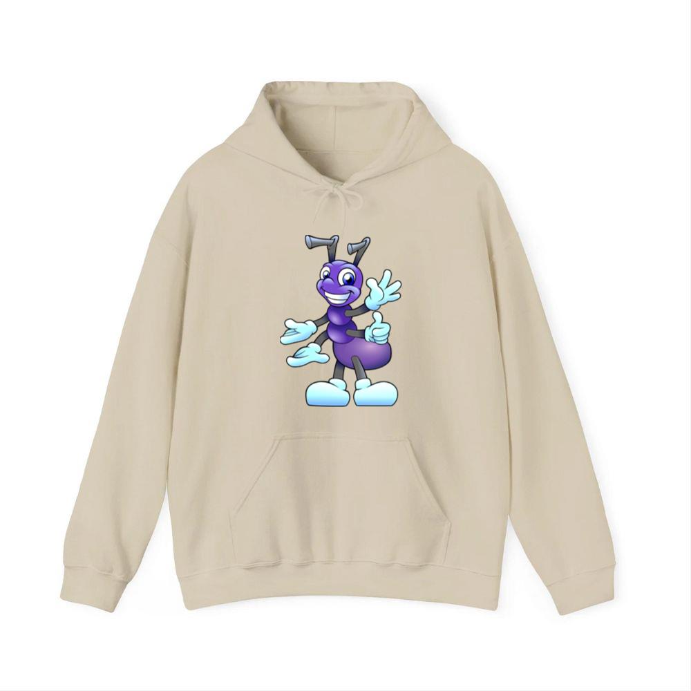 Smiling Purple Cartoon Ant Hoodies