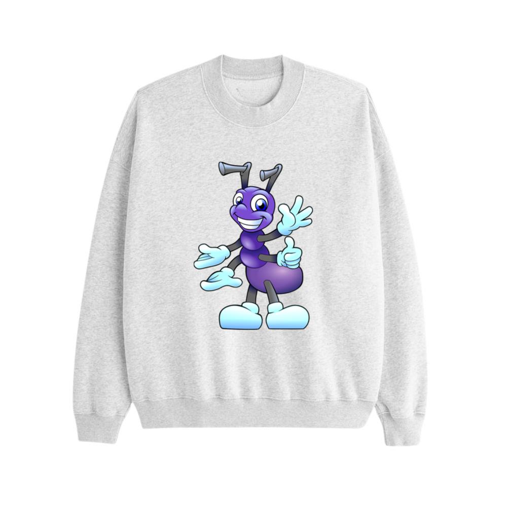 Smiling Purple Cartoon Ant Sweatsrhits