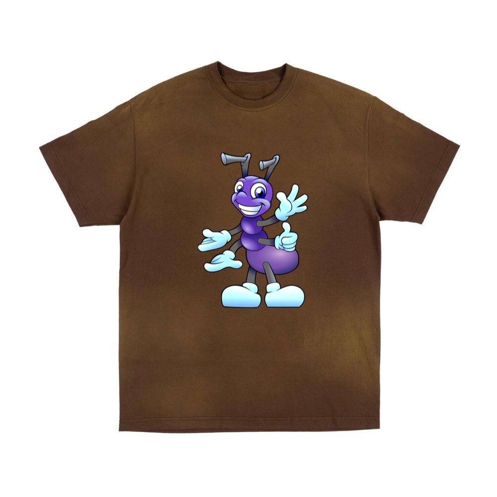Smiling Purple Cartoon Ant T-Shirts