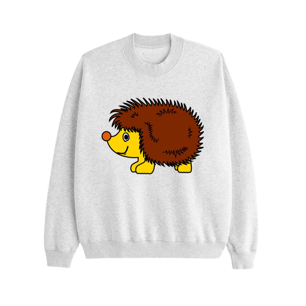 Smiling Yellow Hedgehog Sweatsrhits