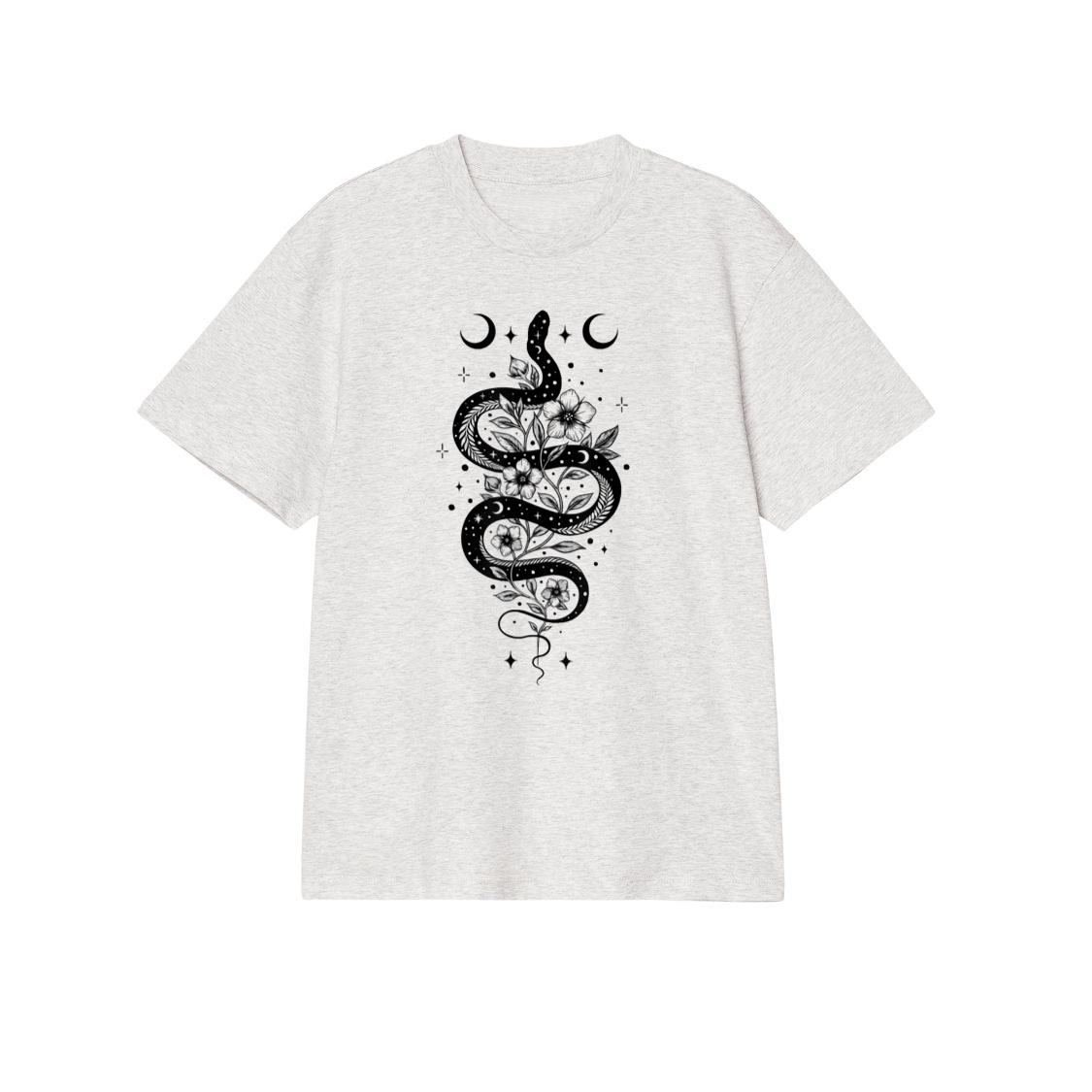 Snake & Flowers Gothic Witchy Punk T-Shirt