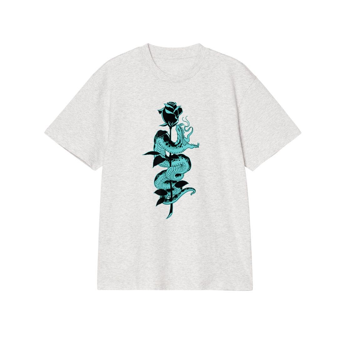 Snake and Rose Traditional Old School Tattoo art Graphic T-Shirt