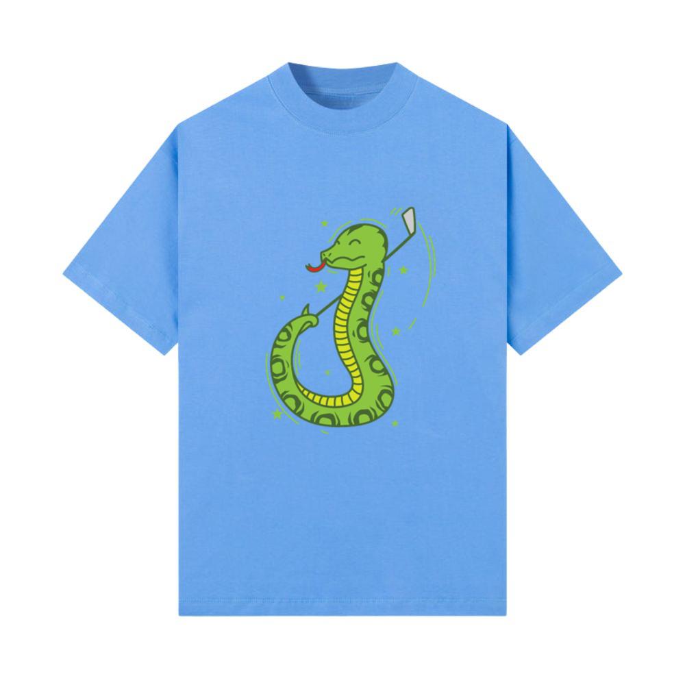 Snake plays Golf Reptile Animal Zoo T-Shirt