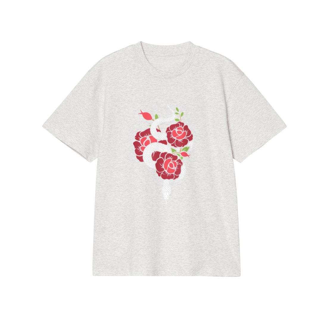 Snake Rose Tattoo Red Rose Art Lover T-Shirt