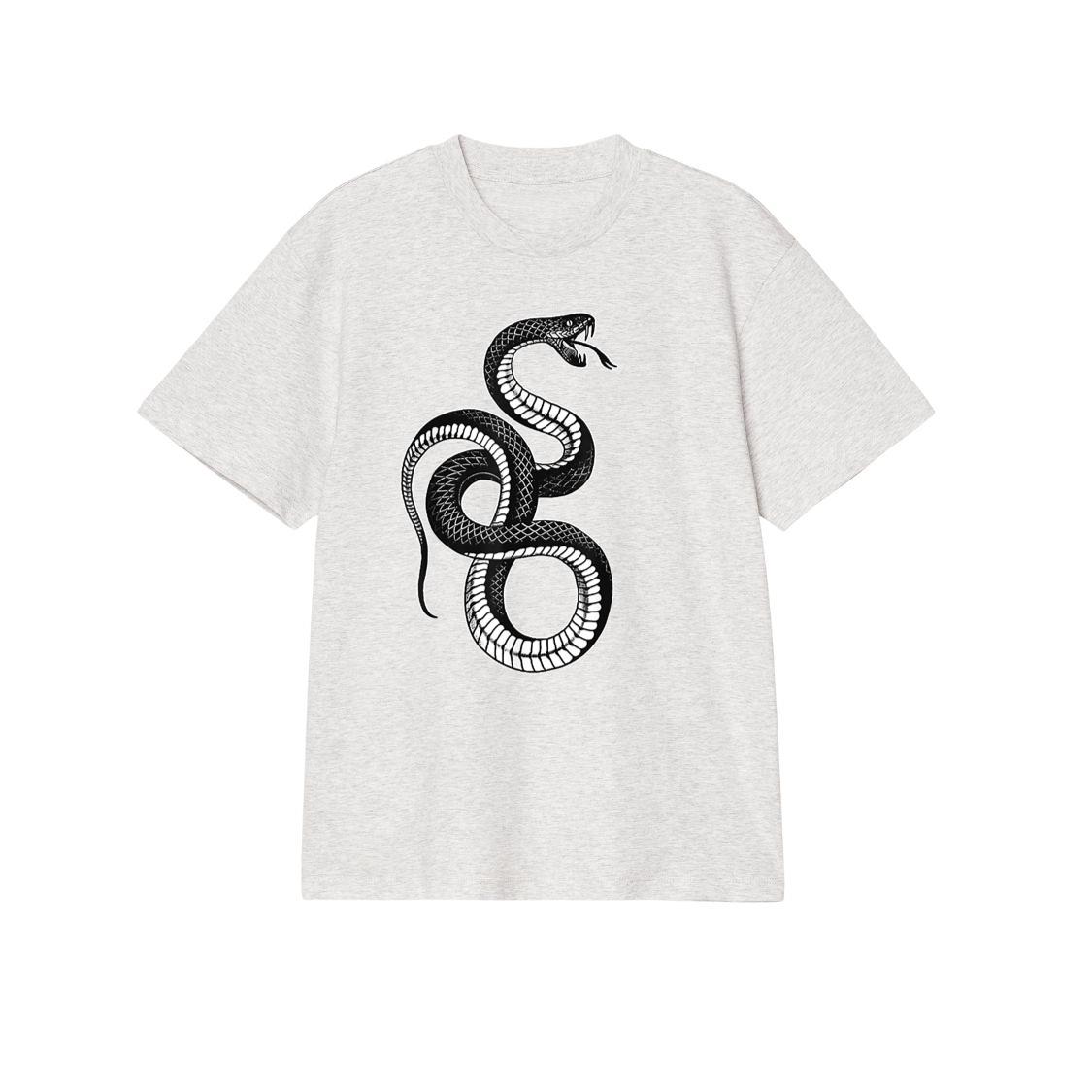 Snake x Serpent x Black Snake x Coil Blackwork T-Shirt