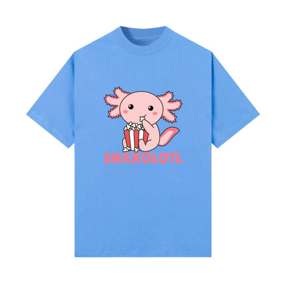 Snaxolotl Axolotl Lovers Sweet Animals Popcorn T-Shirt