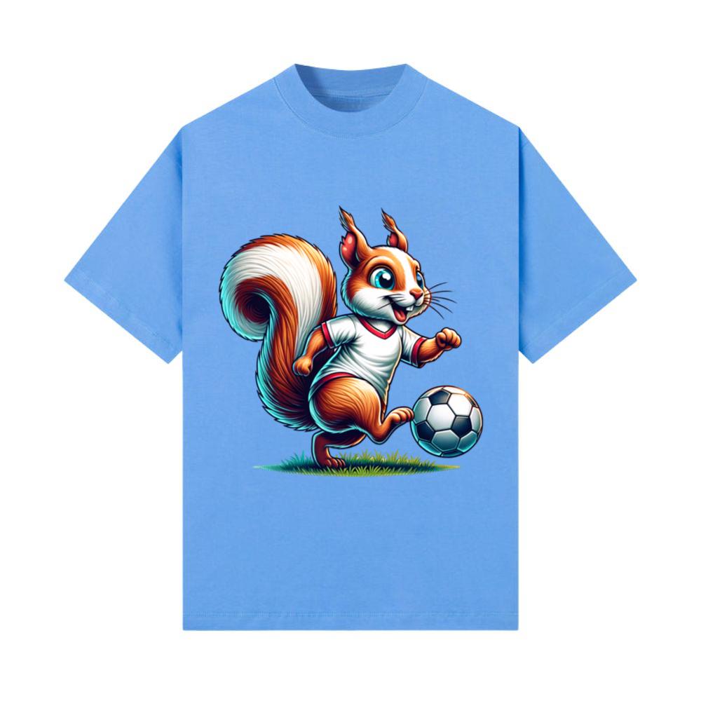 Soccer Sport Squirrel Nuts Animal Lover Design T-Shirt