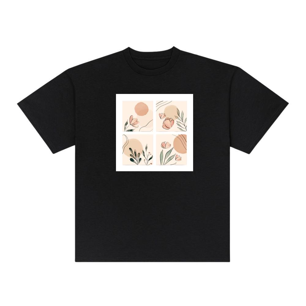 Soft Petal Square Set TShirts Kulottee