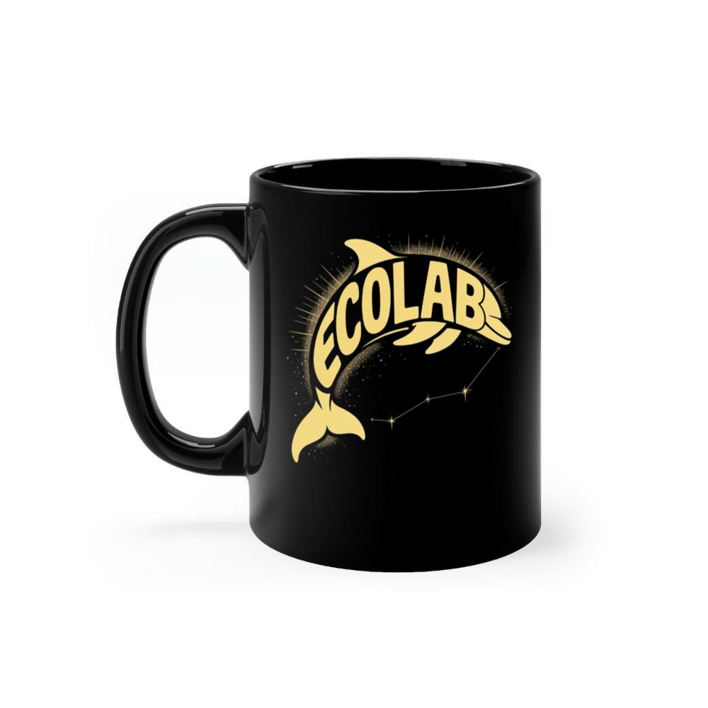 Solar Dolphin Vintage Graphic Design for Positive Energy Lovers Mug