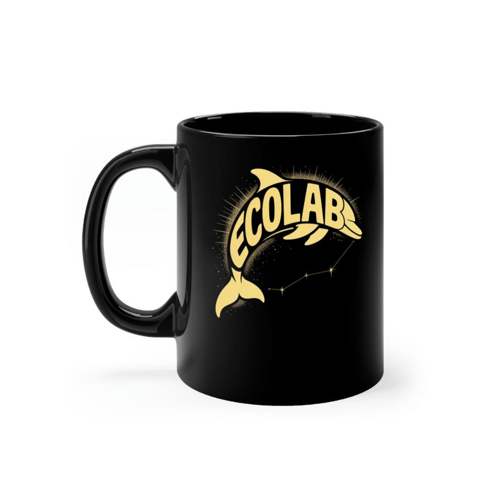 Solar Dolphin Vintage Graphic Design for Positive Energy Lovers Mug