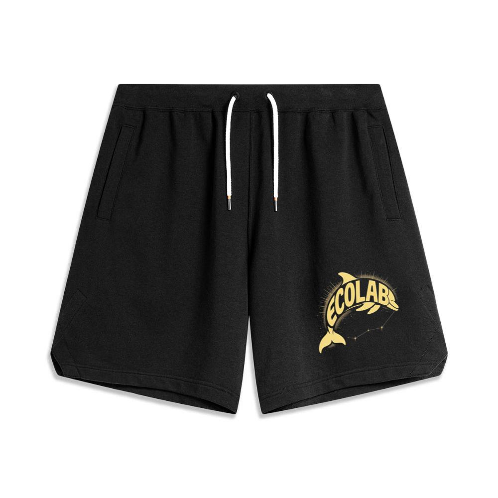 Solar Dolphin Vintage Graphic Design for Positive Energy Lovers Shorts