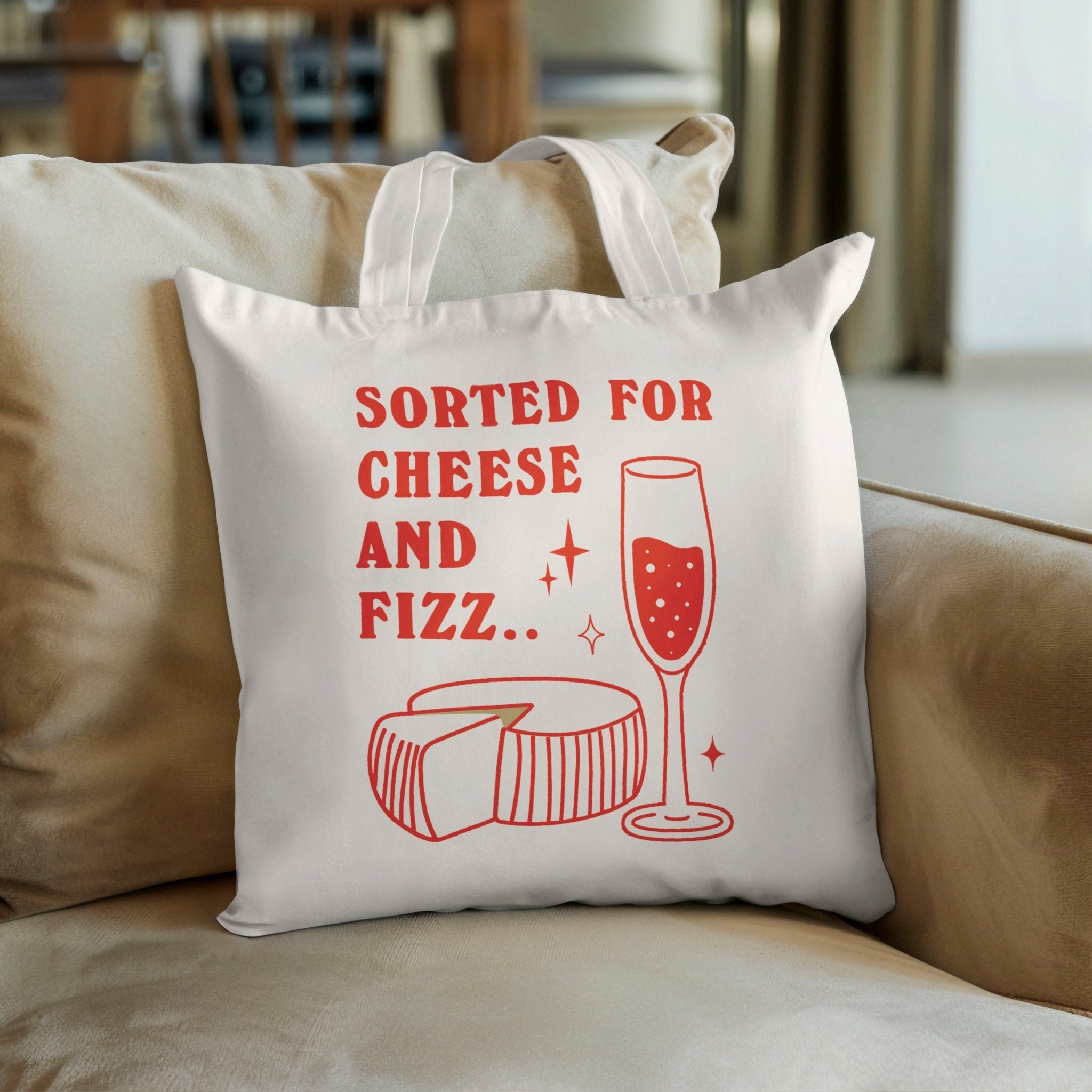 Sorted For Cheese & Fizz' Tote Bag - Image 5