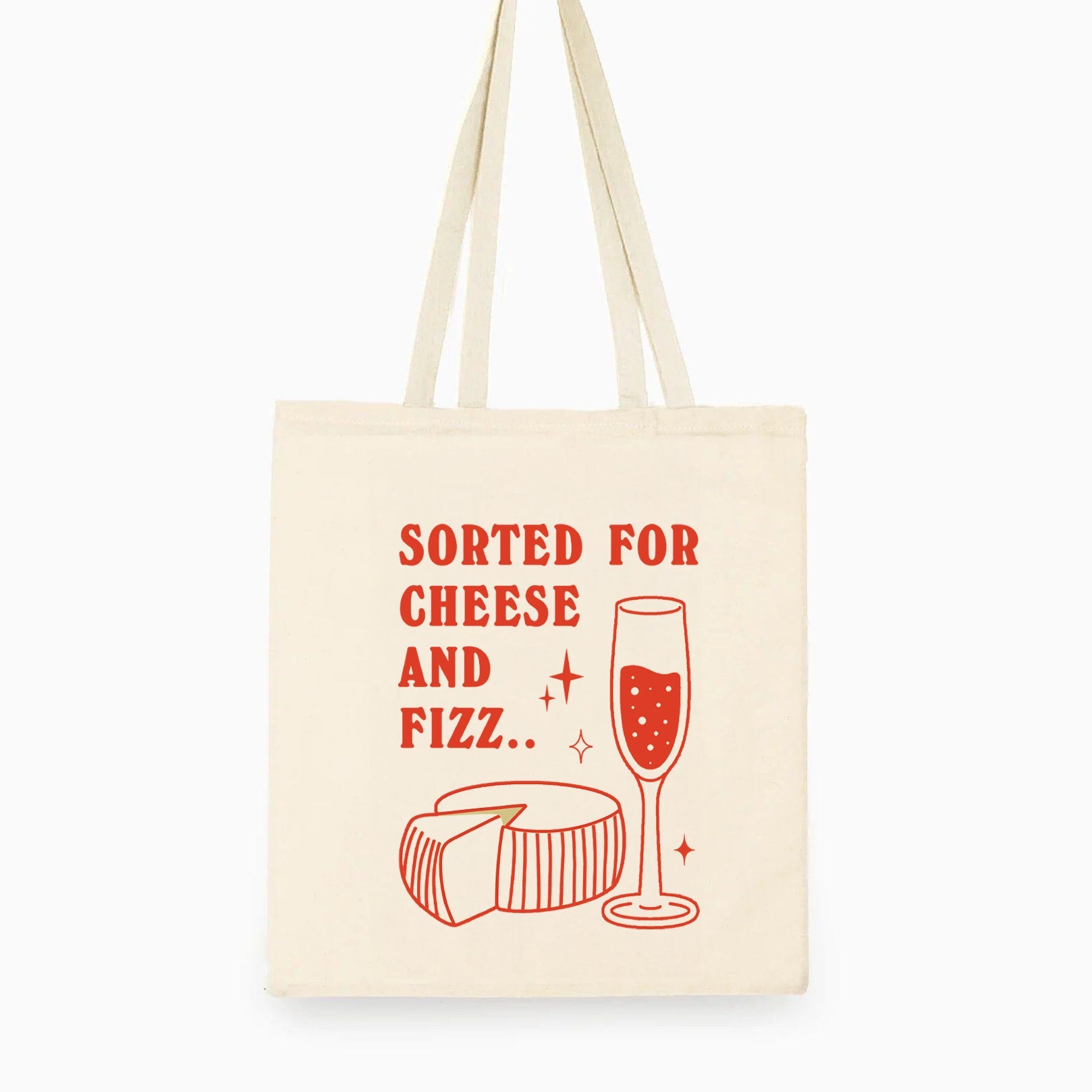 Sorted For Cheese & Fizz' Tote Bag - Image 3