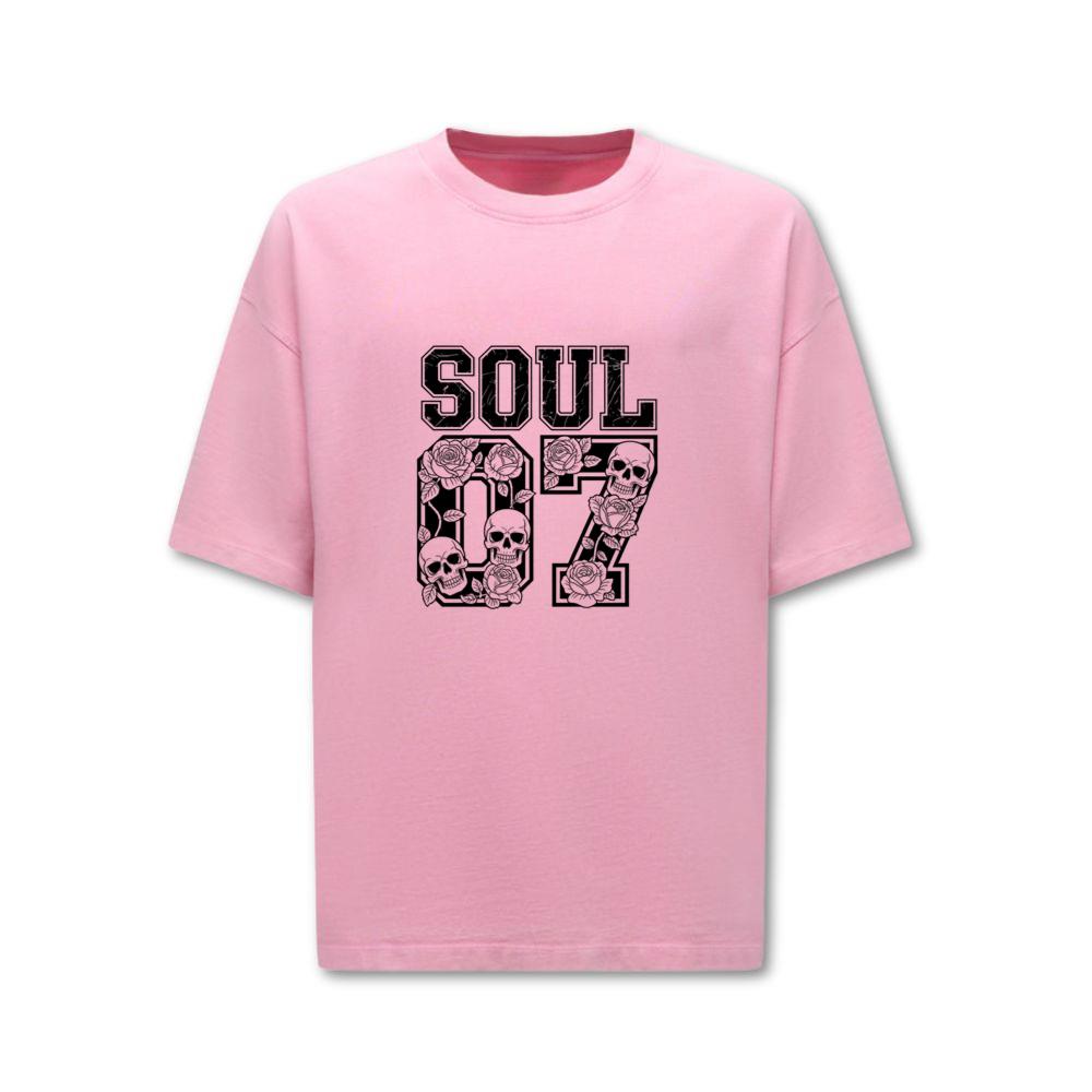 Soul 07 Skull Number Retro Street Graphic T-Shirt