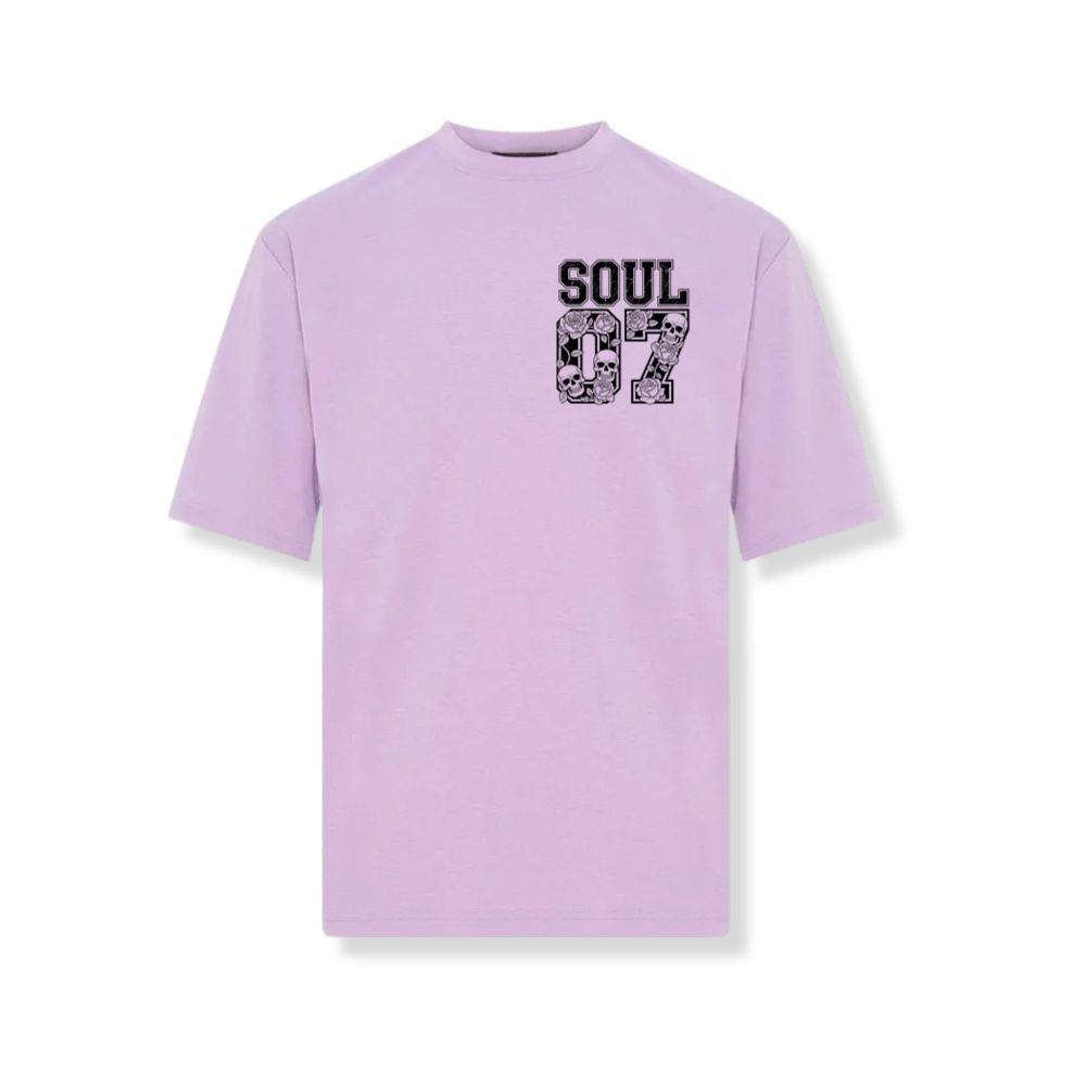 Soul 07 Skull Number Retro Street Graphic T-Shirt - Image 3