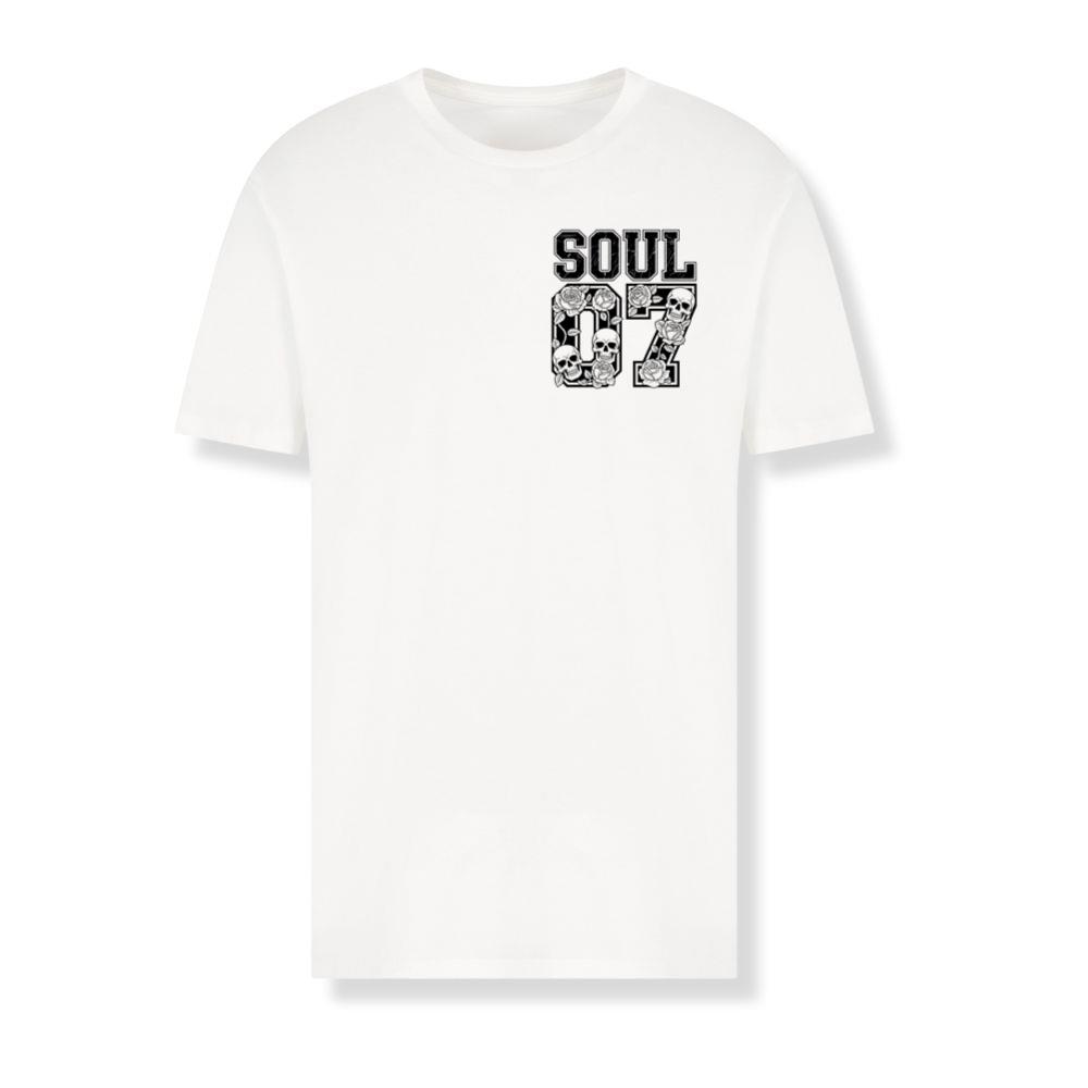 Soul 07 Skull Number Retro Street Graphic T-Shirt