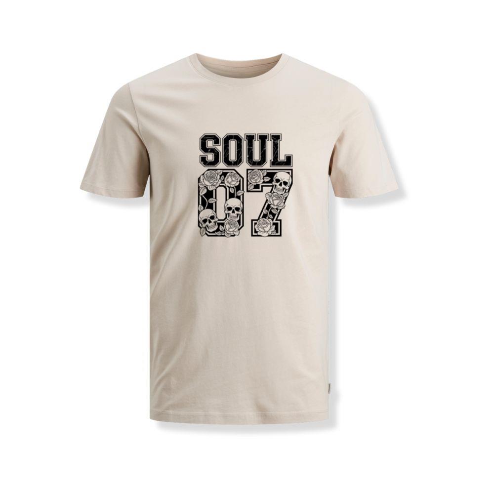 Soul 07 Skull Number Retro Street Graphic T-Shirts