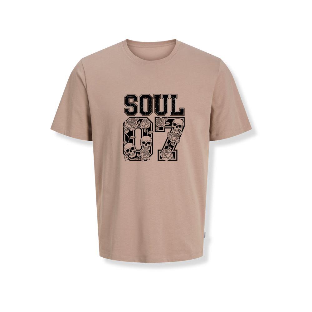 Soul 07 Skull Number Retro Street Graphic T-Shirts