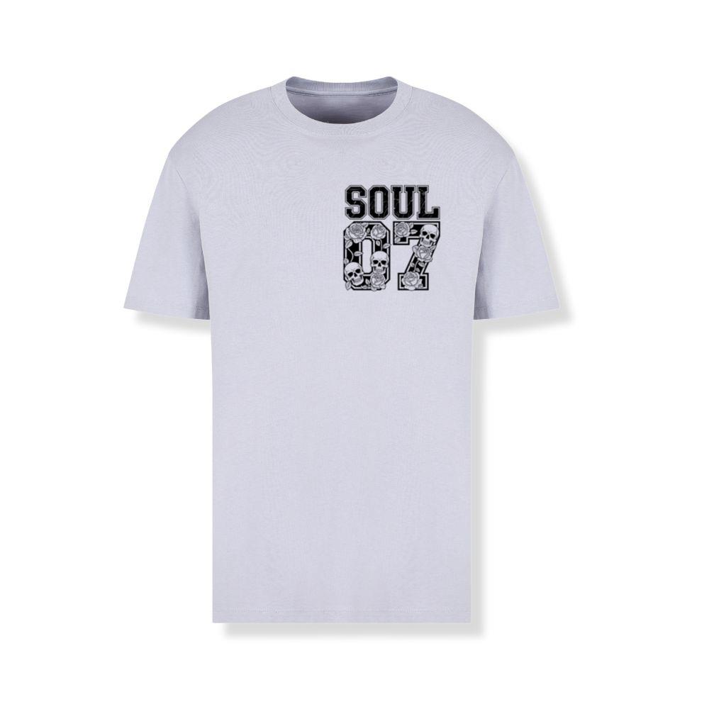 Soul 07 Skull Number Retro Street Graphic T-Shirts - Image 2