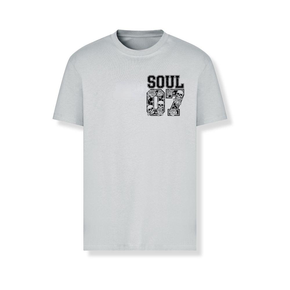 Soul 07 Skull Number Retro Street Graphic T-Shirts