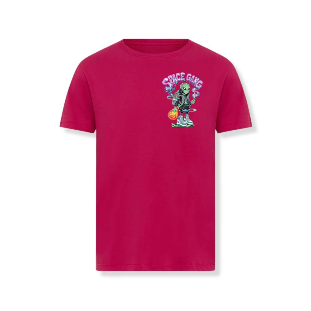 Space Gang Alien Retro Neon Cartoon Graphic TShirt Groovethink