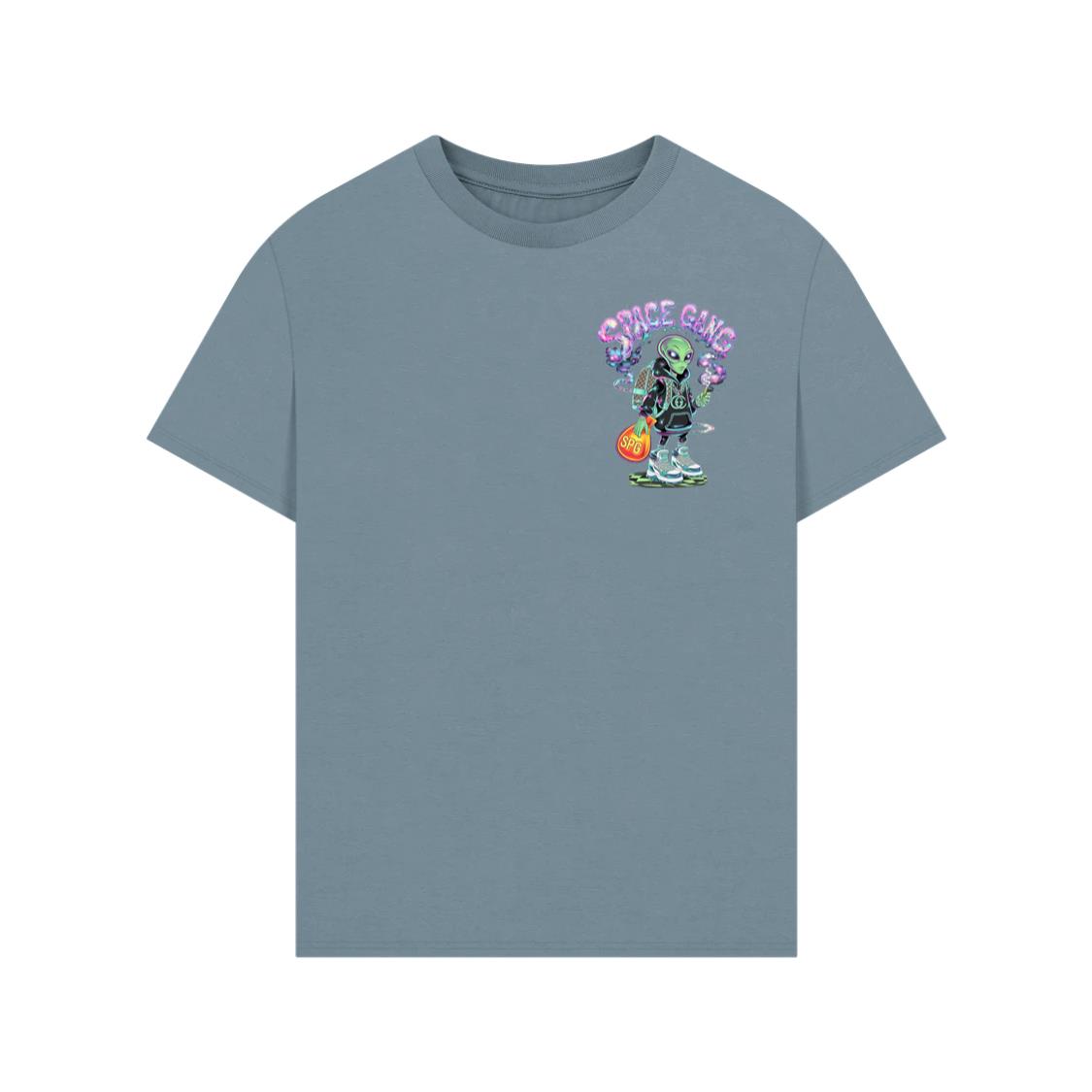 Space Gang Alien Retro Neon Cartoon Graphic TShirts Enterthefit