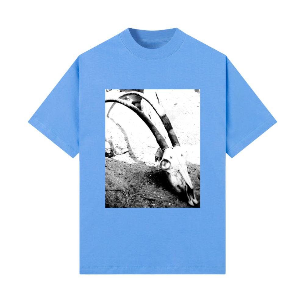 Spooky Animal Skull with Horns T-Shirt