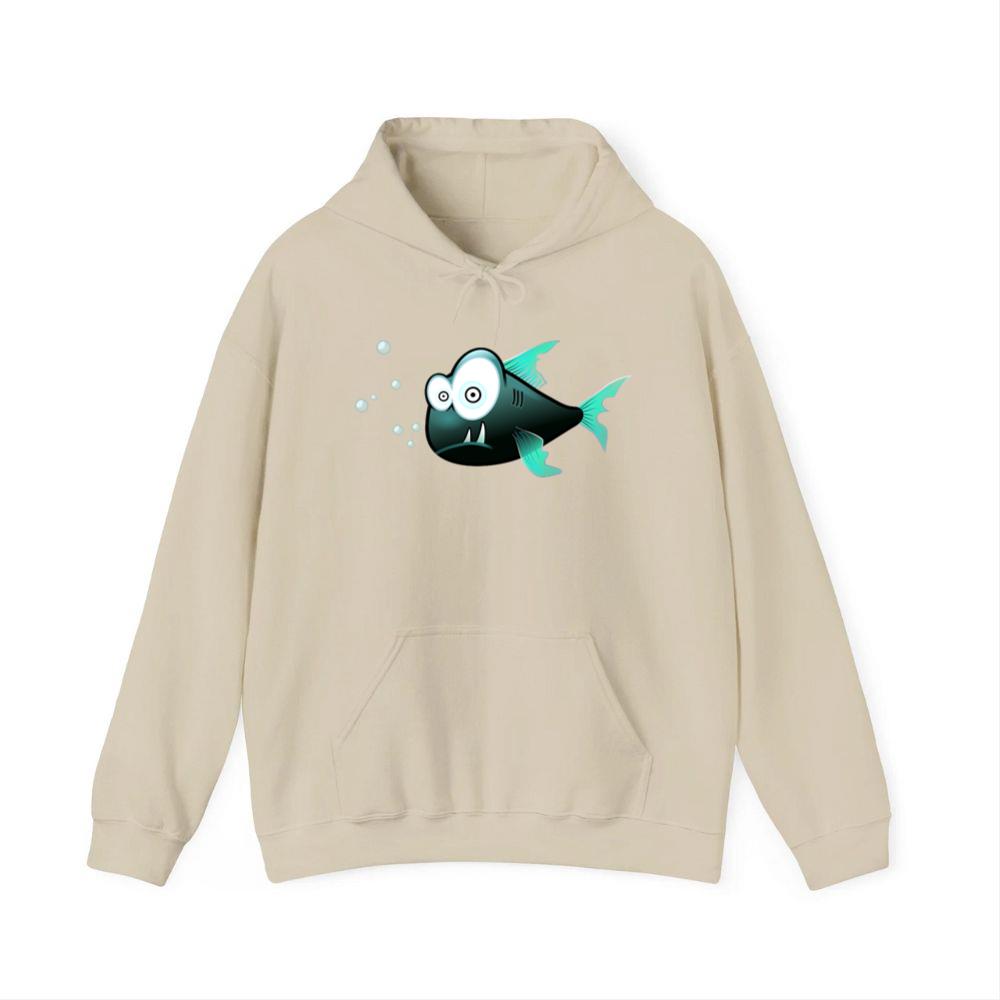Spooky Blue Fish Hoodies