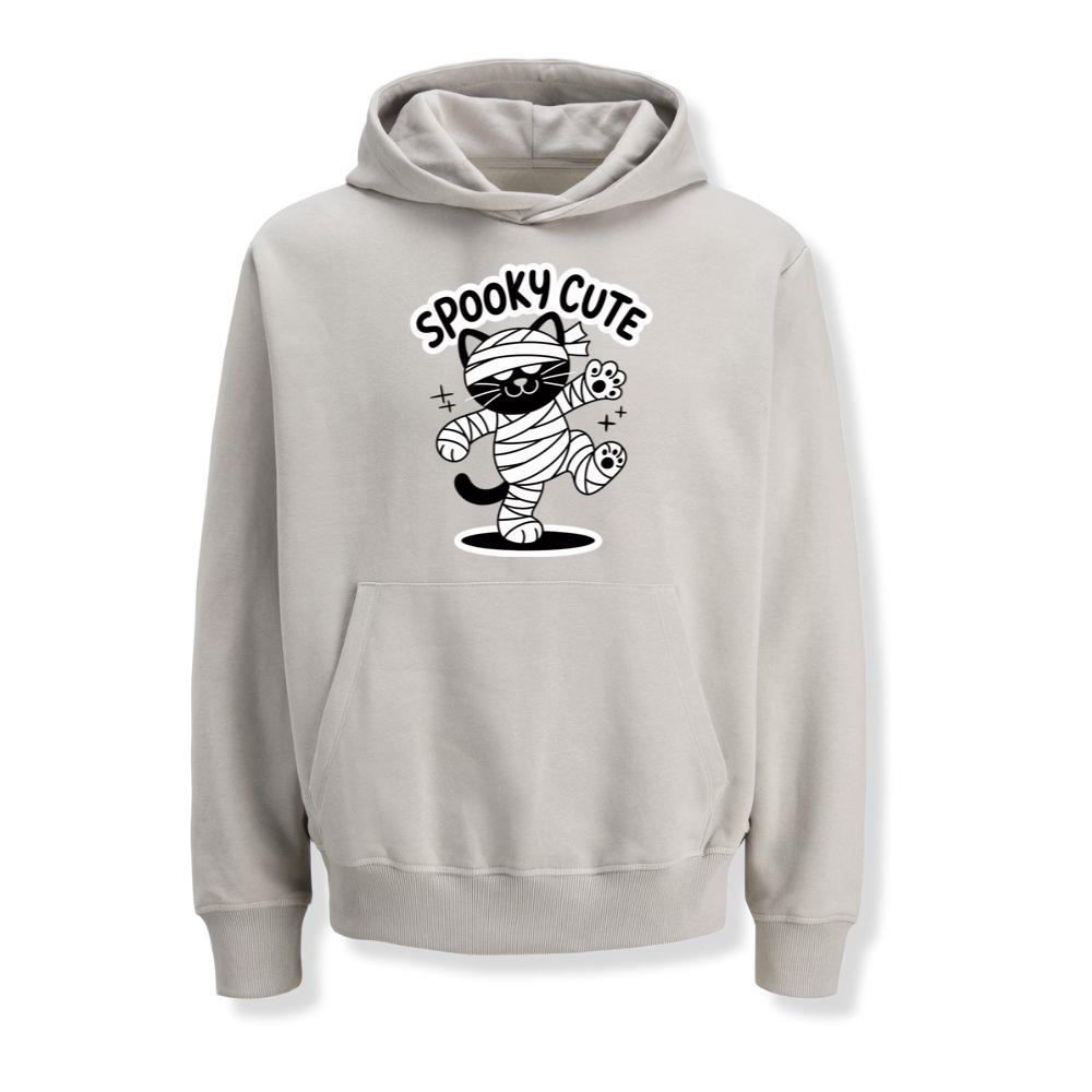 Spooky Cute Mummy Cat Funny Halloween Graphic Hoodies