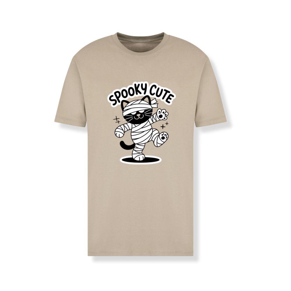 Spooky Cute Mummy Cat Funny Halloween Graphic T-Shirt