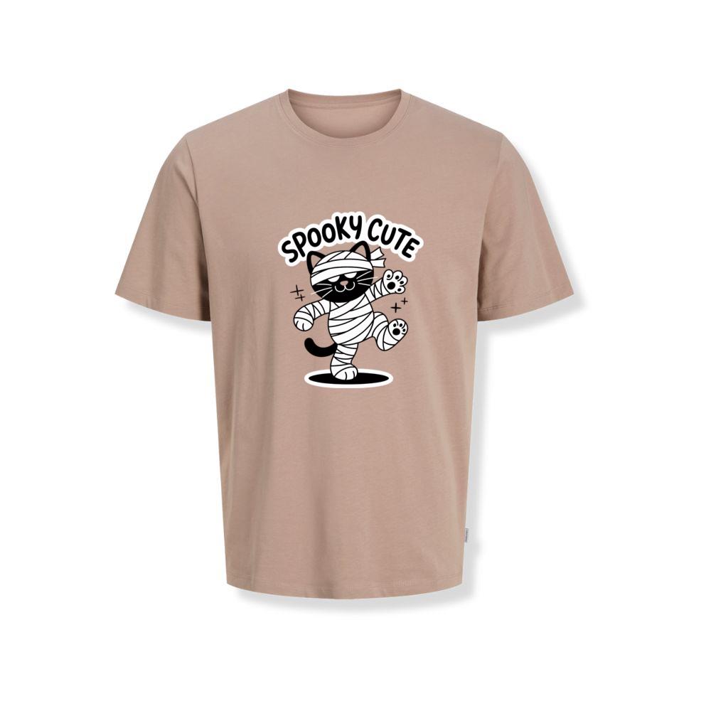 Spooky Cute Mummy Cat Funny Halloween Graphic T-Shirts