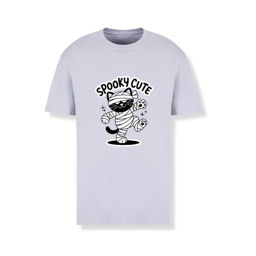 Spooky Cute Mummy Cat Funny Halloween Graphic T-Shirts