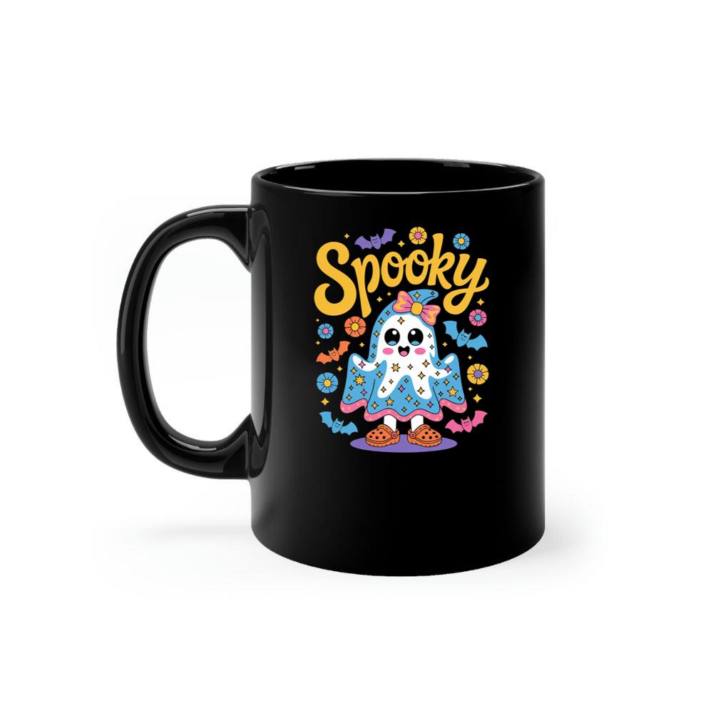 Spooky Ghost Cute Halloween Retro Graphic Mug