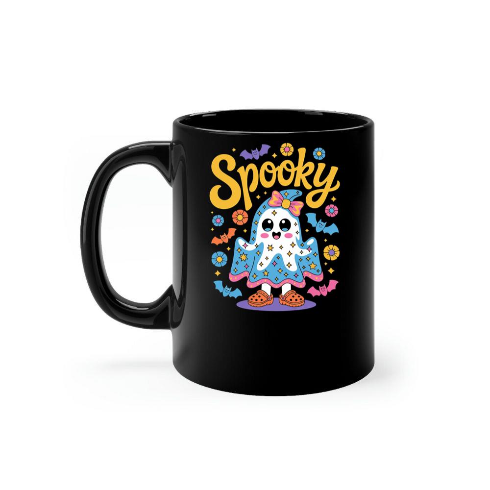 Spooky Ghost Cute Halloween Retro Graphic Mug