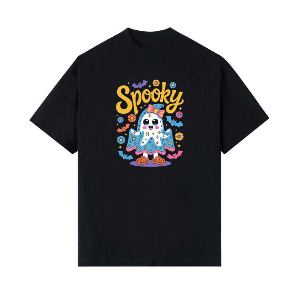 Spooky Ghost Cute Halloween Retro Graphic T-Shirt