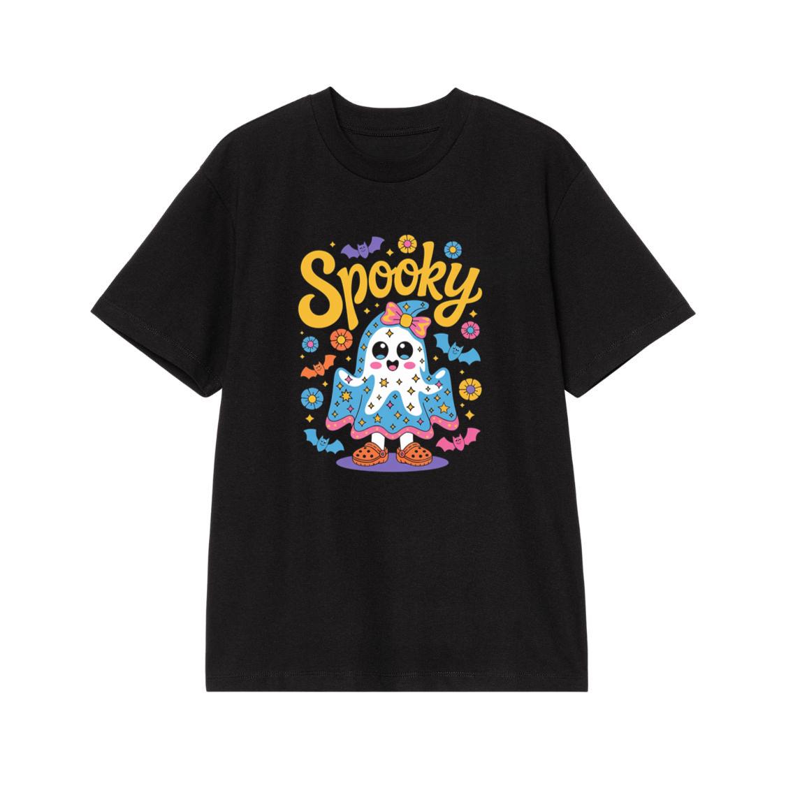 Spooky Ghost Cute Halloween Retro Graphic T-Shirt