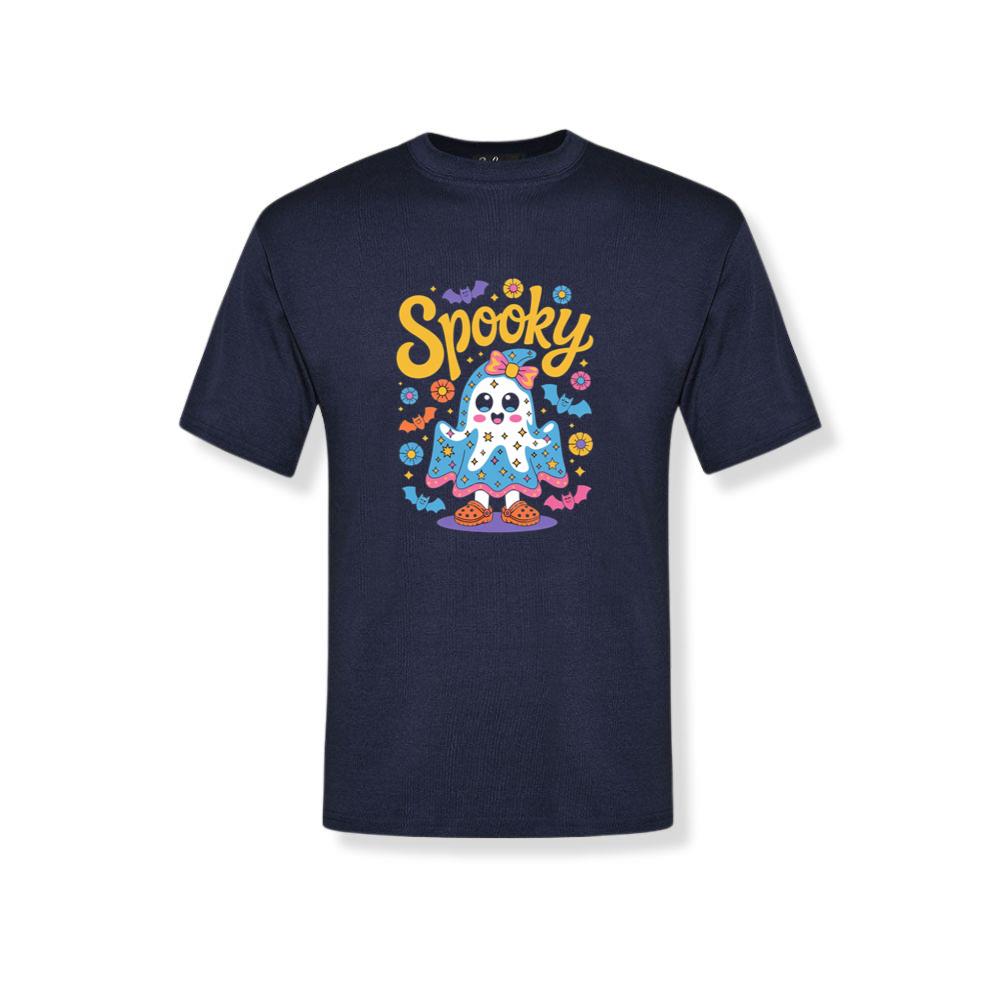Spooky Ghost Cute Halloween Retro Graphic T-Shirt 2