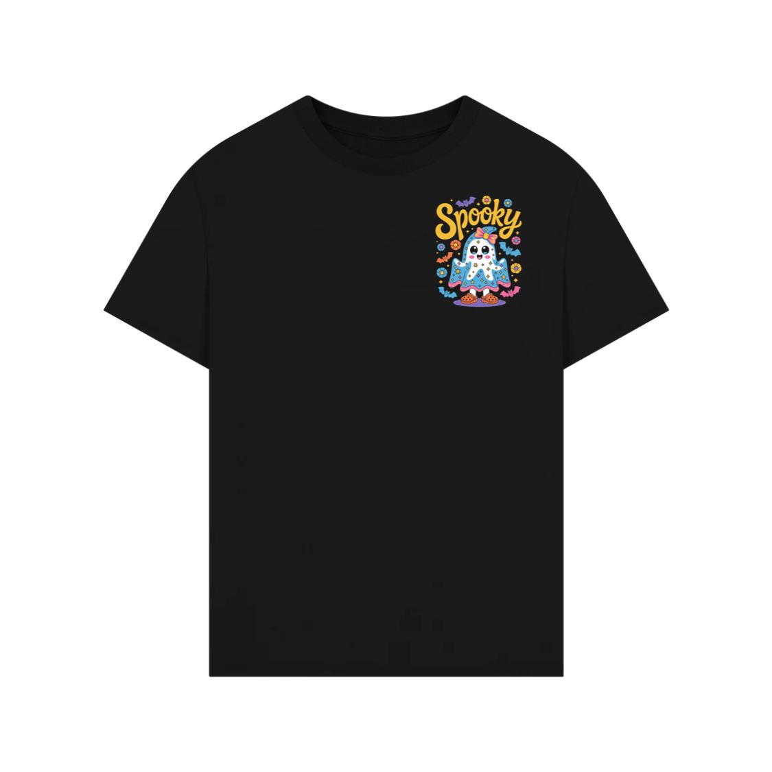 Spooky Ghost Cute Halloween Retro Graphic T-Shirt