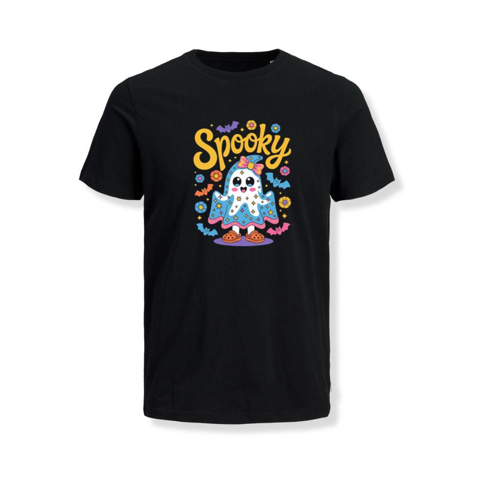 Spooky Ghost Cute Halloween Retro Graphic T-Shirt