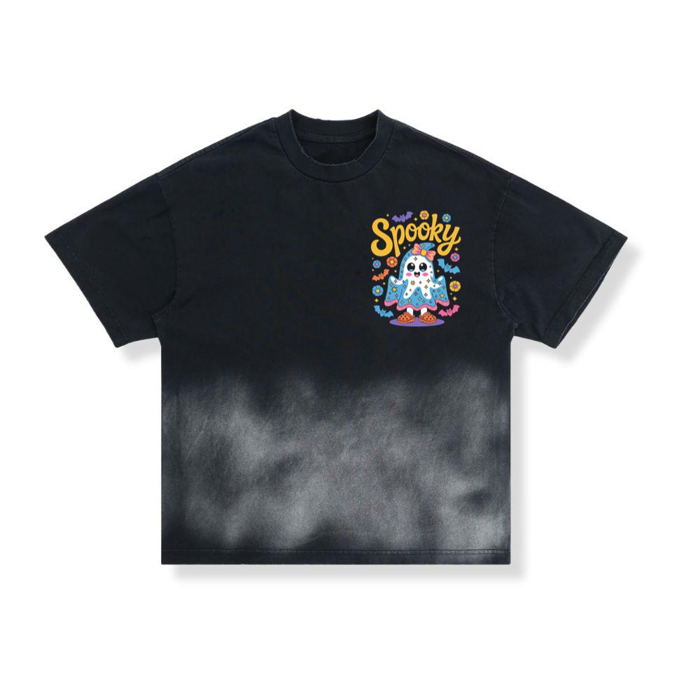Spooky Ghost Cute Halloween Retro Graphic T-Shirt