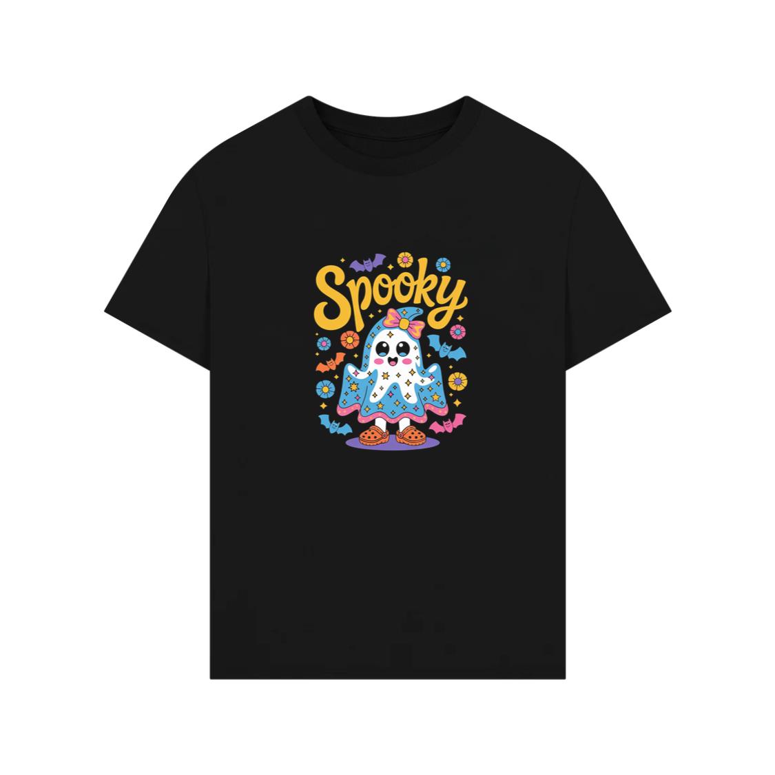 Spooky Ghost Cute Halloween Retro Graphic T-Shirts