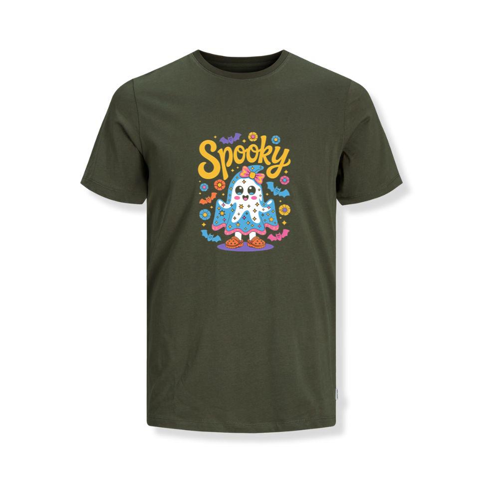 Spooky Ghost Cute Halloween Retro Graphic T-Shirts - Image 3