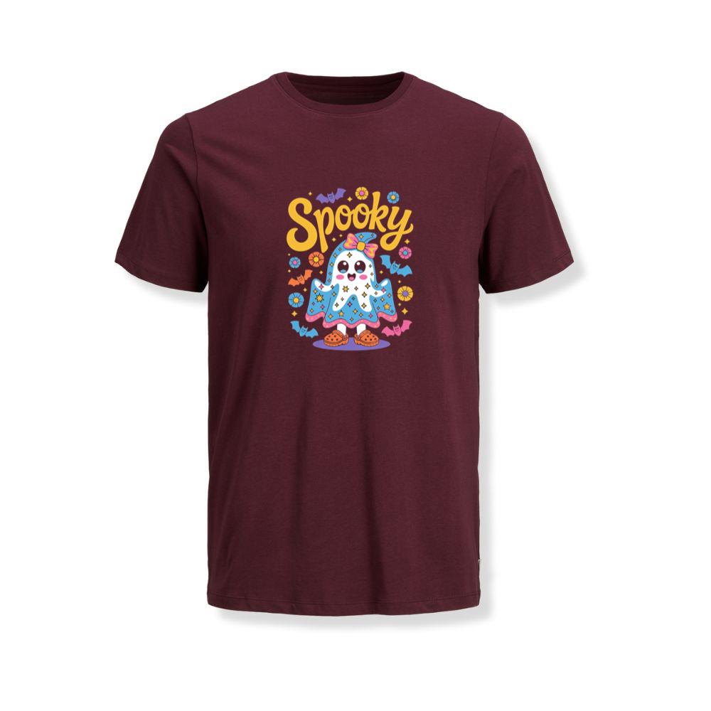Spooky Ghost Cute Halloween Retro Graphic T-Shirts - Image 4