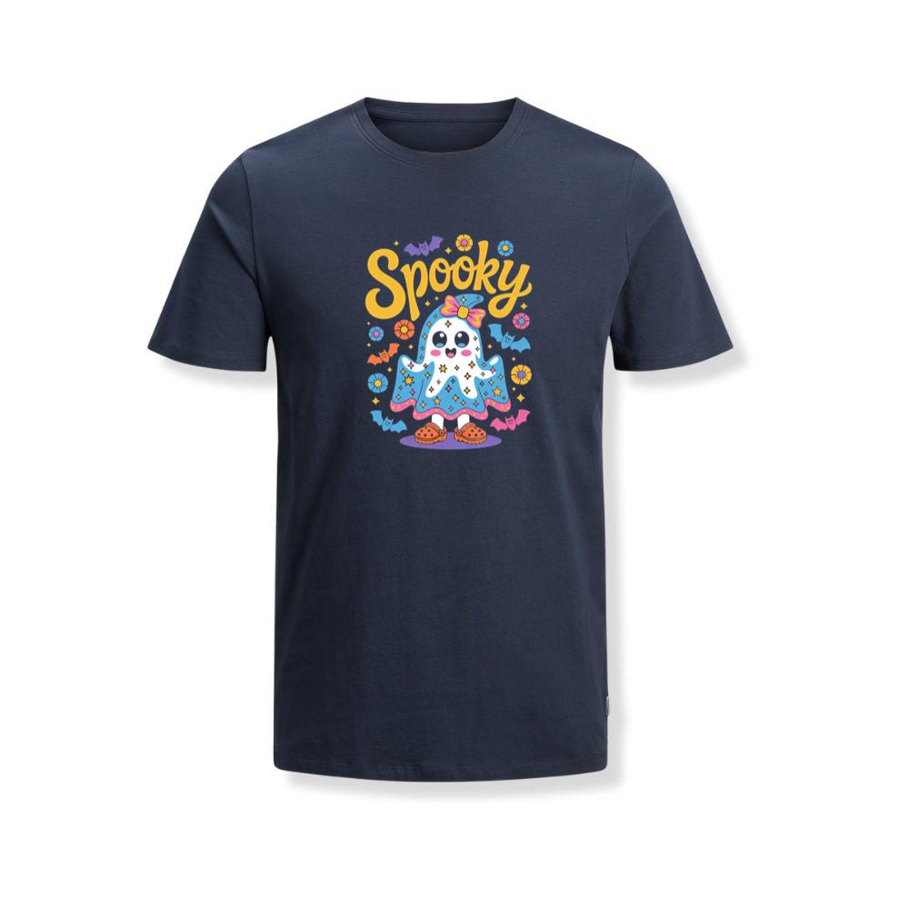 Spooky Ghost Cute Halloween Retro Graphic T-Shirts - Image 2
