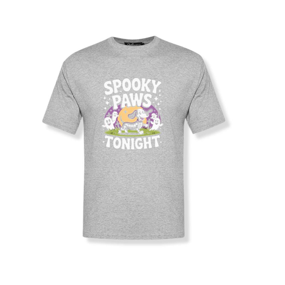 Spooky Paws Tonight Dog Skeleton Halloween Graphic T-Shirt 3