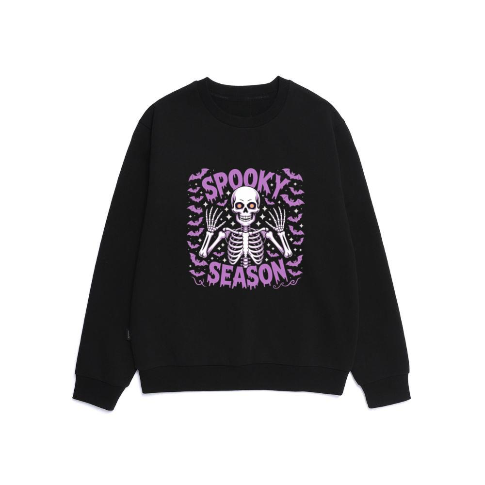Spooky Season Skeleton Halloween Artwork Sweatshirt