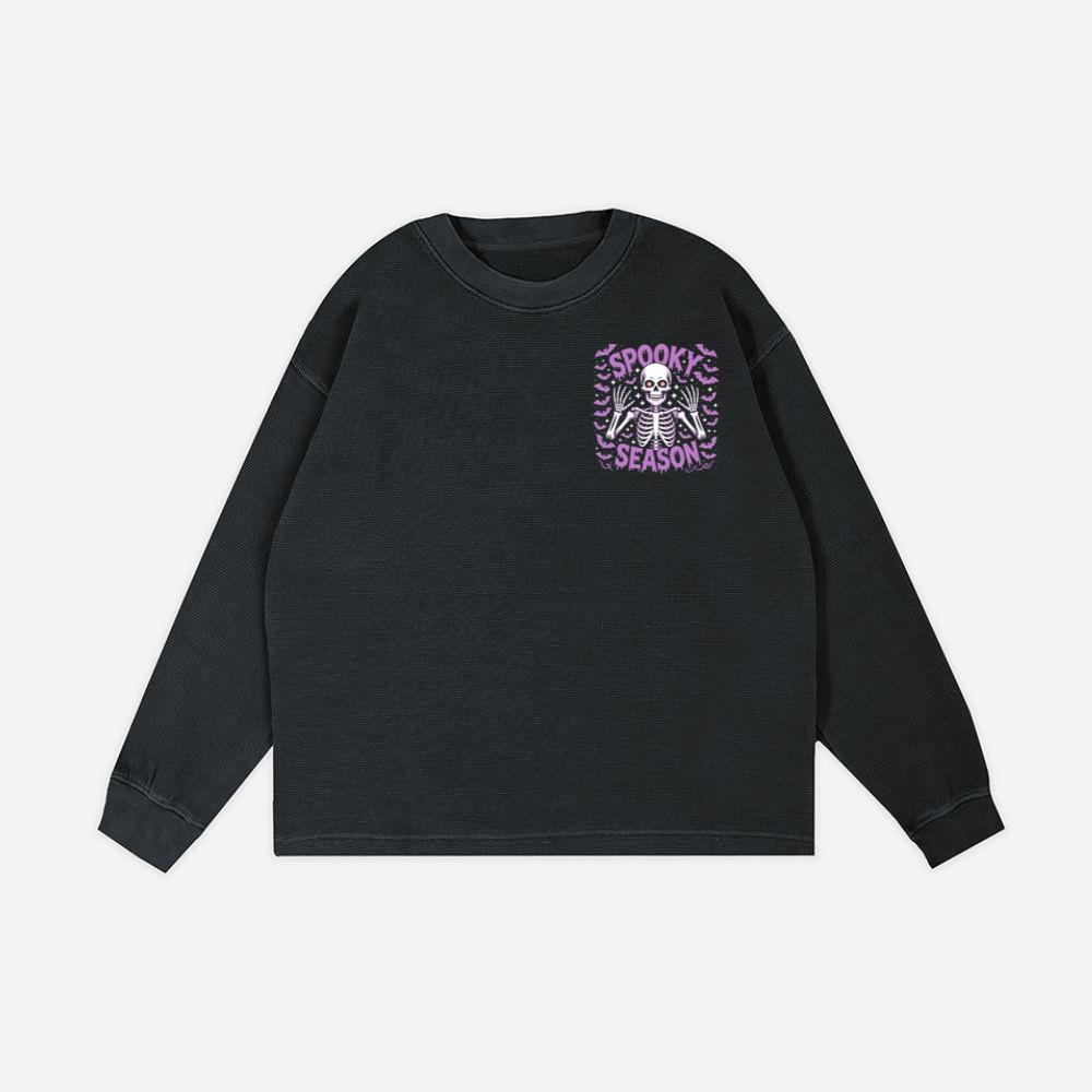 Spooky Season Skeleton Halloween Artwork Sweatshirt