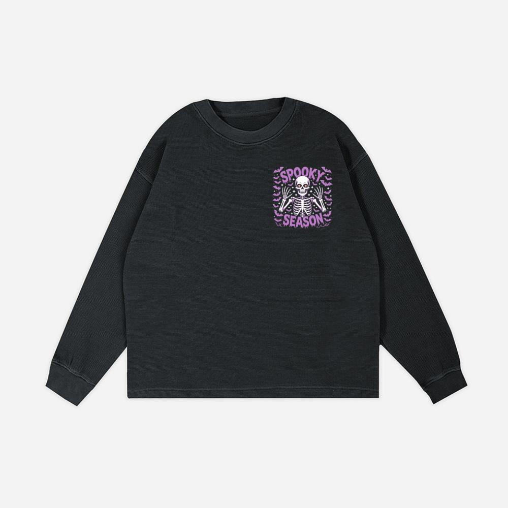 Spooky Season Skeleton Halloween Artwork Sweatshirt
