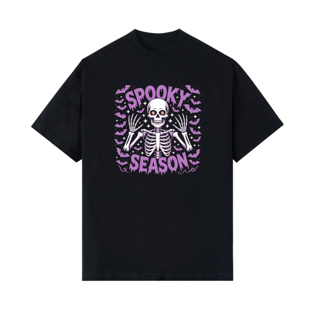 Spooky Season Skeleton Halloween Artwork T-Shirt